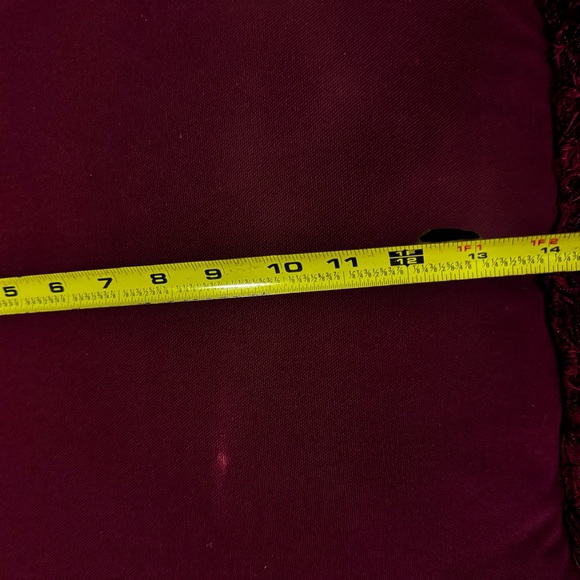 Christmas Metallic Tapestry Throw Pillow Angel Peace 14”x14” - Picture 6 of 6